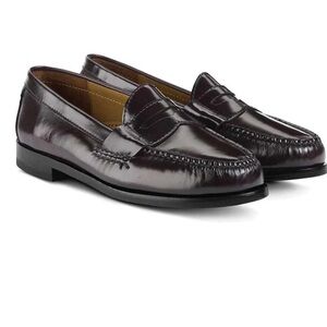 Cole Haan - men’s Burgundy brownpinch penny loafers leather slip on shoes SZ 12D